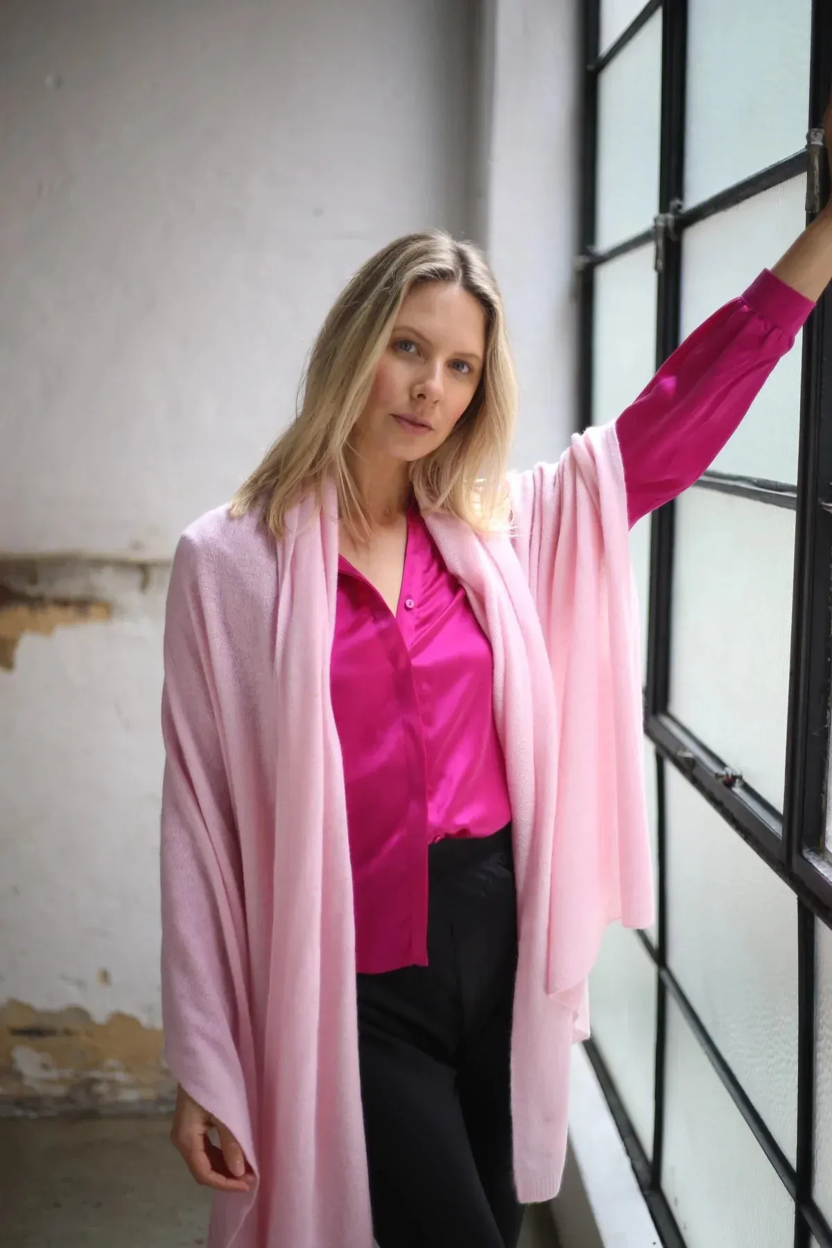 AMA Cashmere Wrap | Ballet Pink