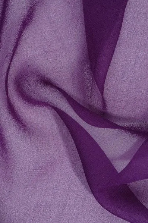 Amethyst Magenta Silk Georgette Fabric