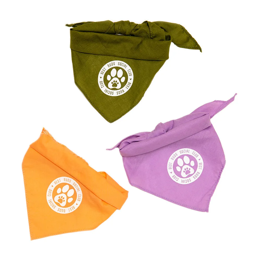 Best Buds Social Club Pet Bandana - Large