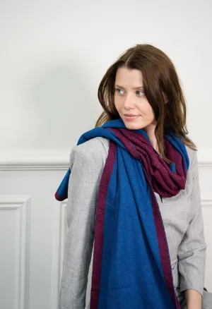 Blue Wine Two Tone scarf