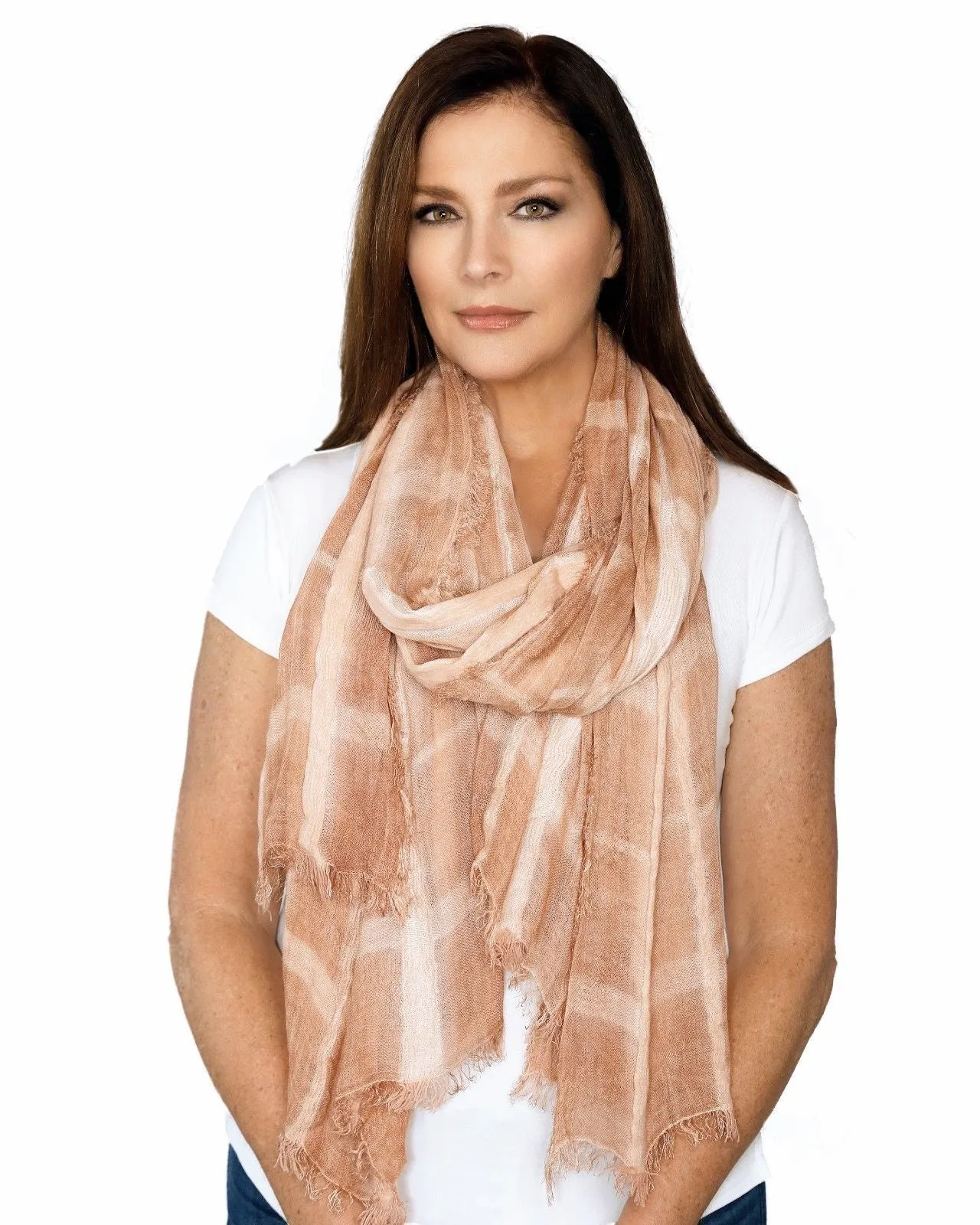 Casaba Womens Cotton Classy Sheer Scarves Scarf Shawls Light Wrap