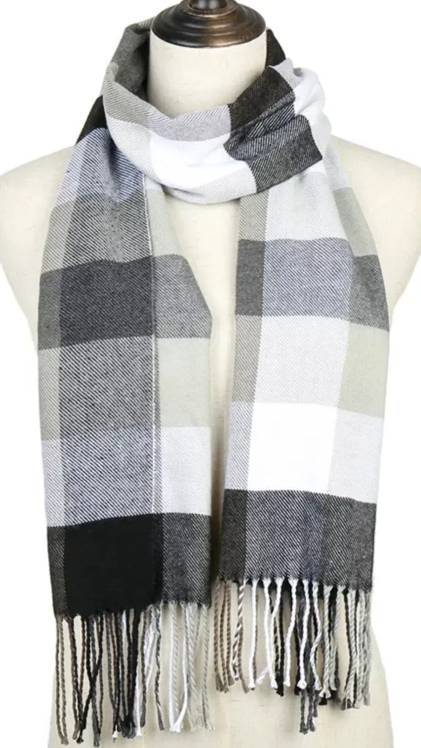 CASHMERE PLAID SCARF