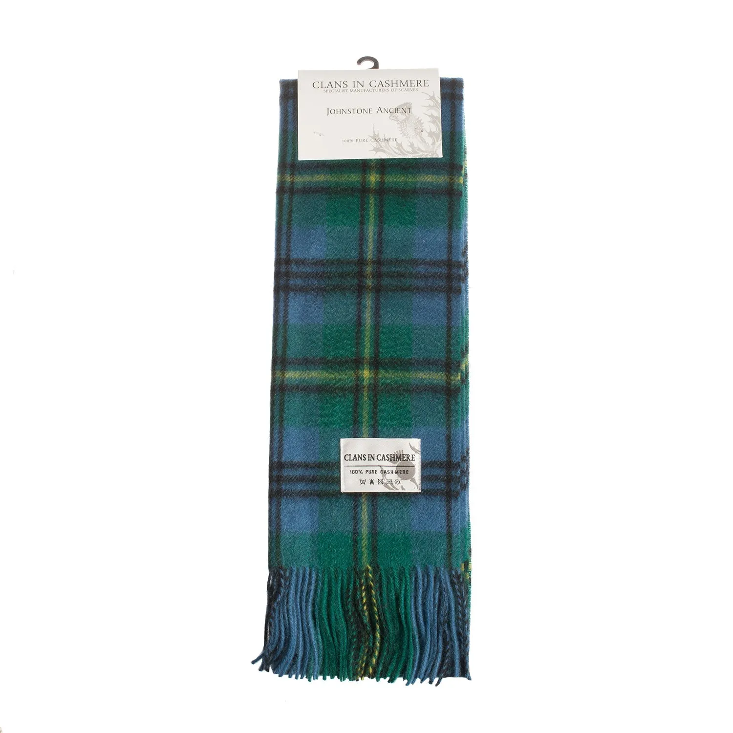 Cashmere Scottish Tartan Clan Scarf  Johnstone Ancient