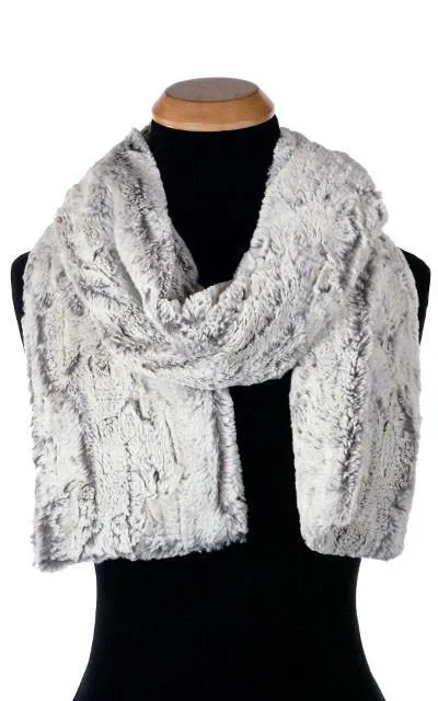 Classic Scarf - Luxury Faux Fur in Khaki