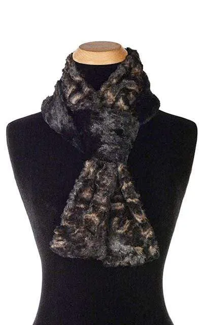 Classic Scarf - Two-Tone, Luxury Faux Fur in Vintage Rose  - Sold Out!