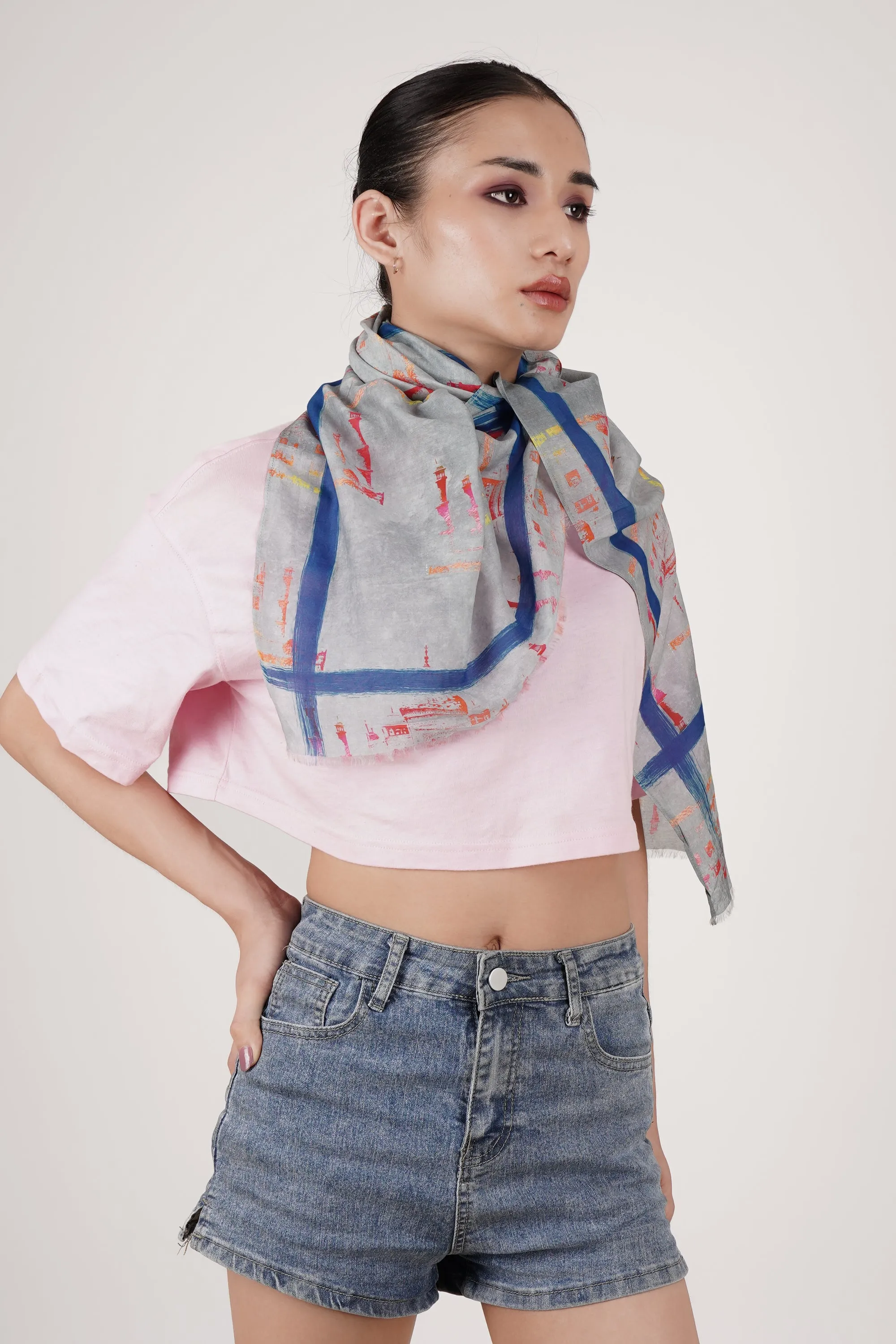 Cotton Silk Scarf