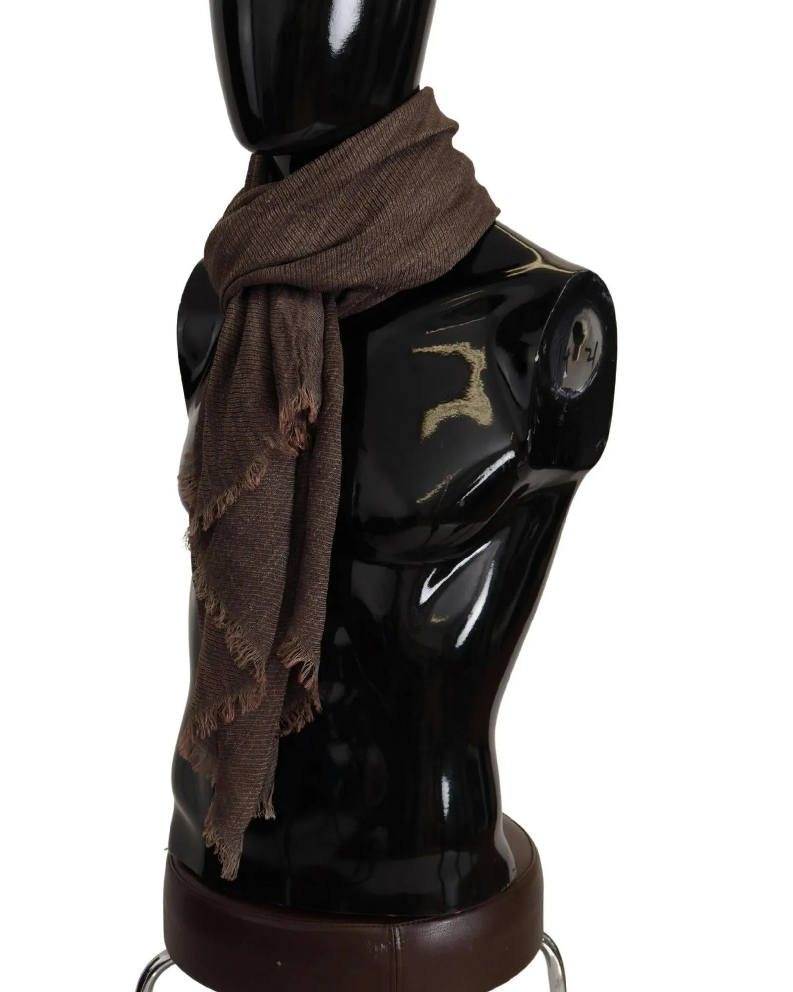 Dolce & Gabbana Brown Cashmere Scarf