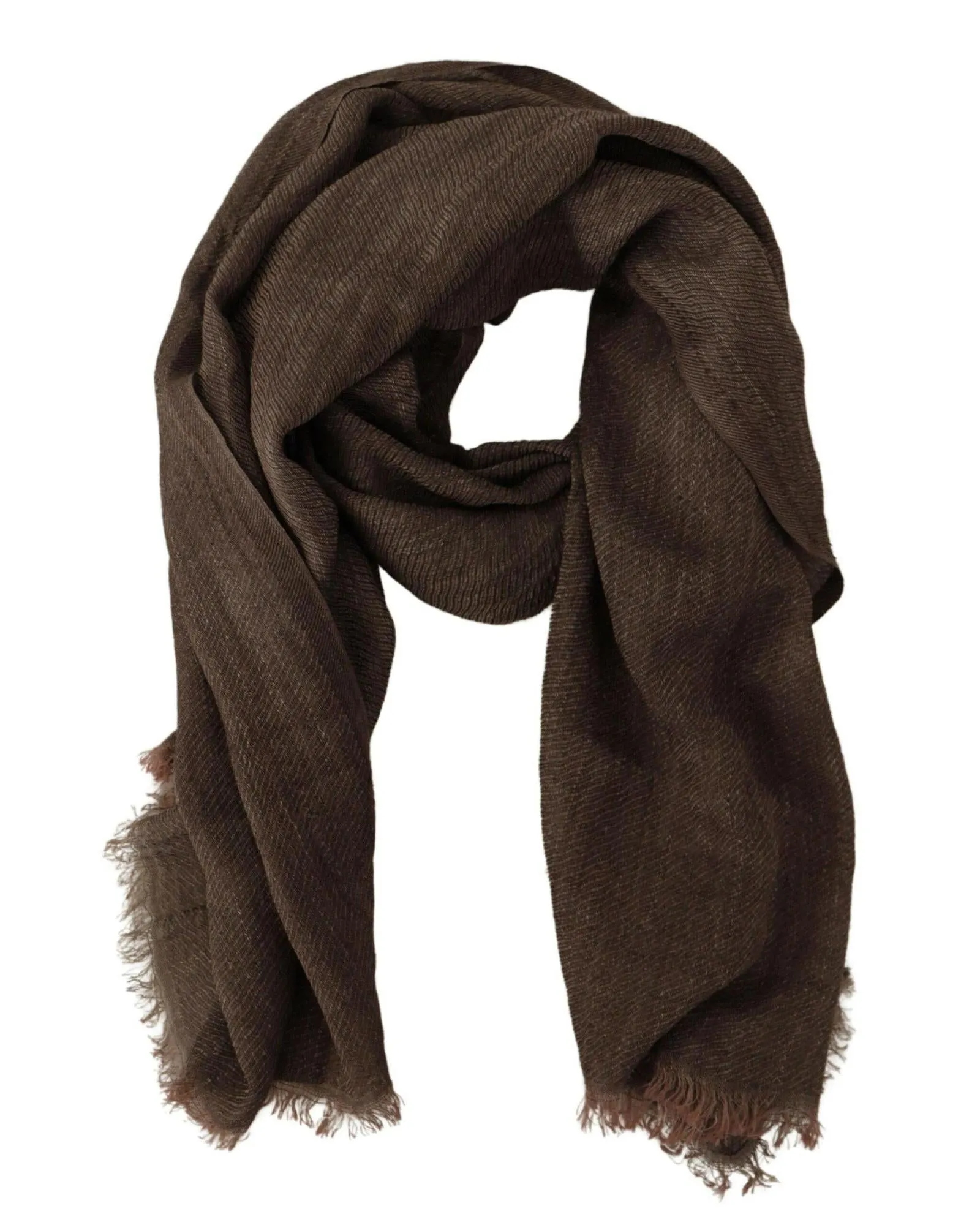 Dolce & Gabbana Brown Cashmere Scarf