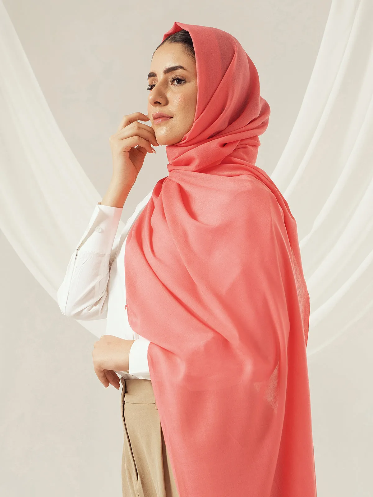 Eco-Luxe Scarves & Hijabs - Flamingo