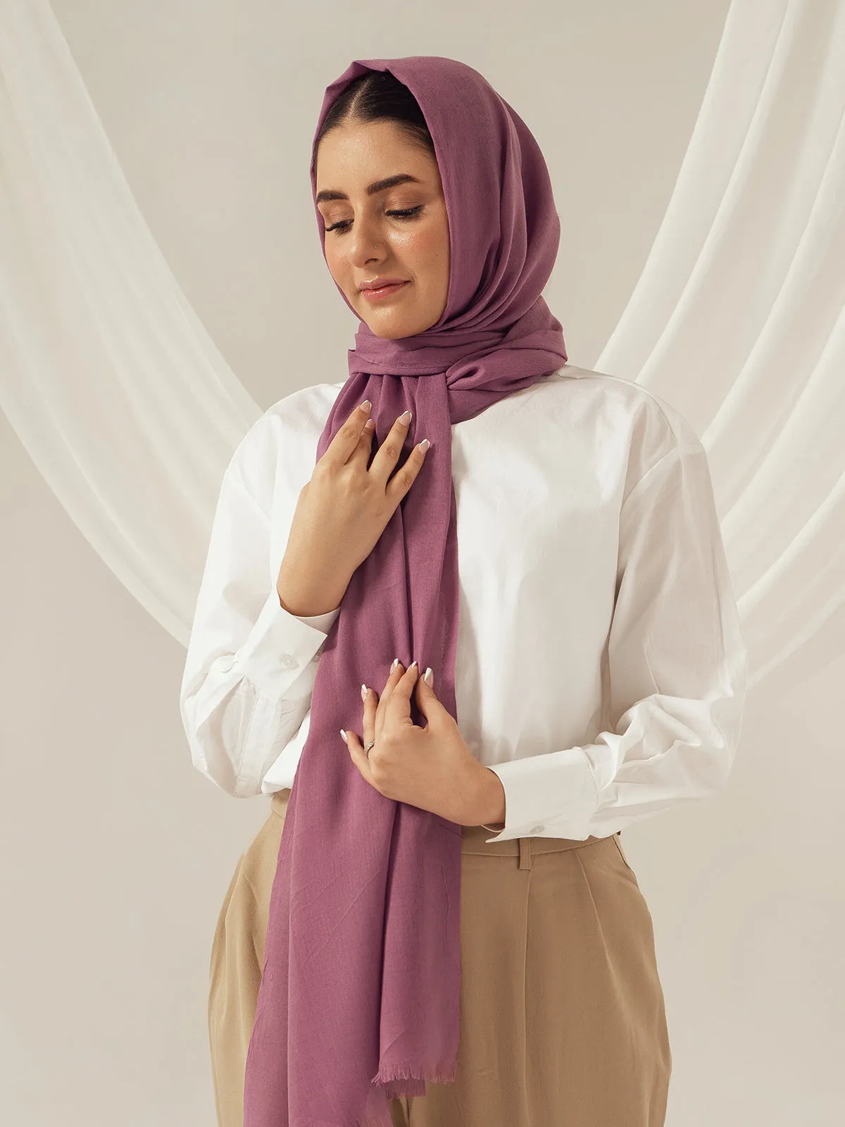 Eco-Luxe Scarves & Hijabs - Mauve