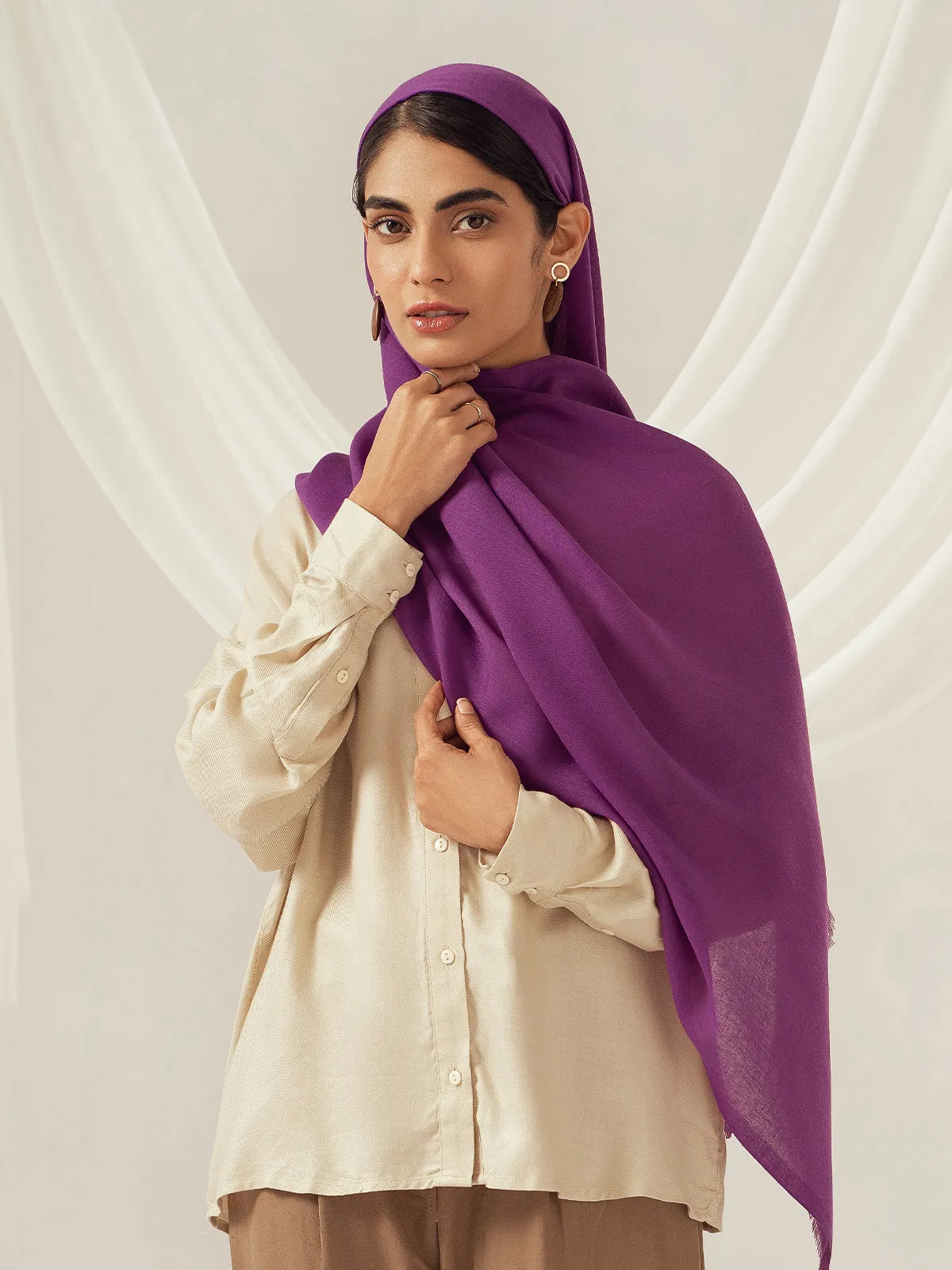 Eco-Luxe Scarves & Hijabs - Purple