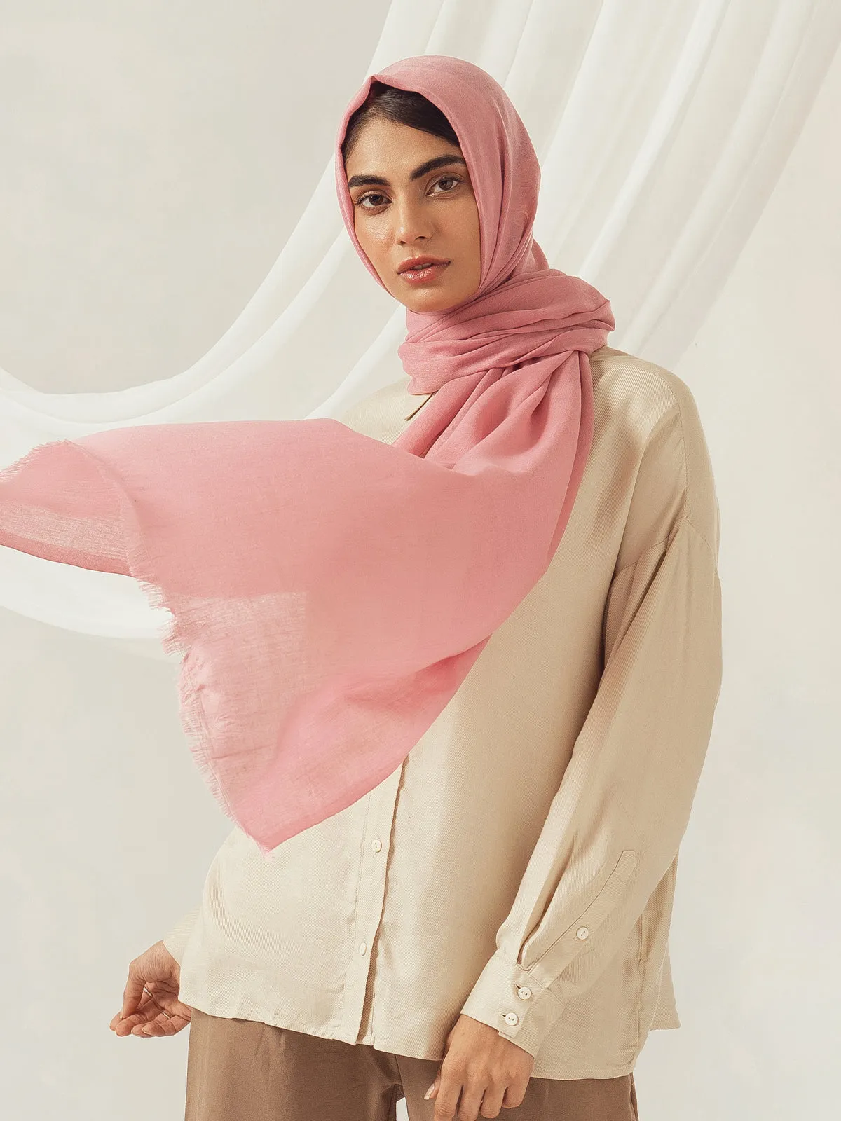 Eco-Luxe Scarves & Hijabs - Salmon