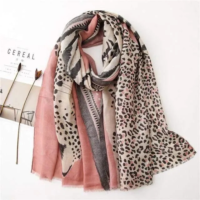 Fashion Animal Leopard Scarf