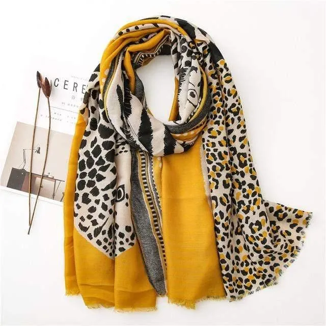 Fashion Animal Leopard Scarf