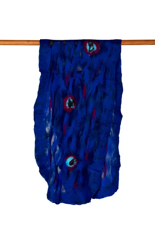 Felted shawls: TD English Rose Midnight