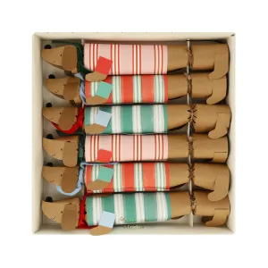 Festive Stripe Sausage Dog Crackers