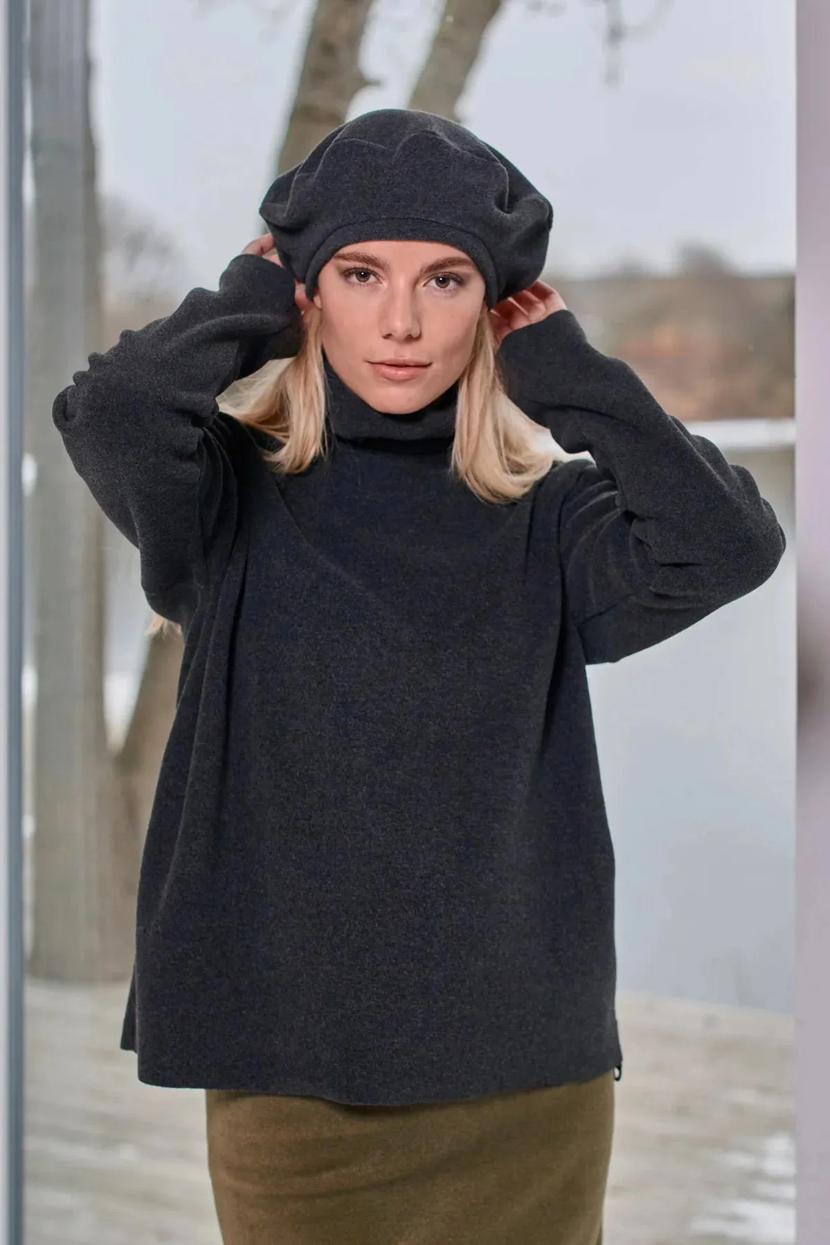 Henriette Steffensen Beret - Soft Black