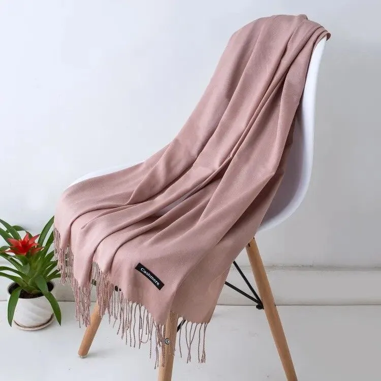 Long Warm Cashmere Hijab Scarf