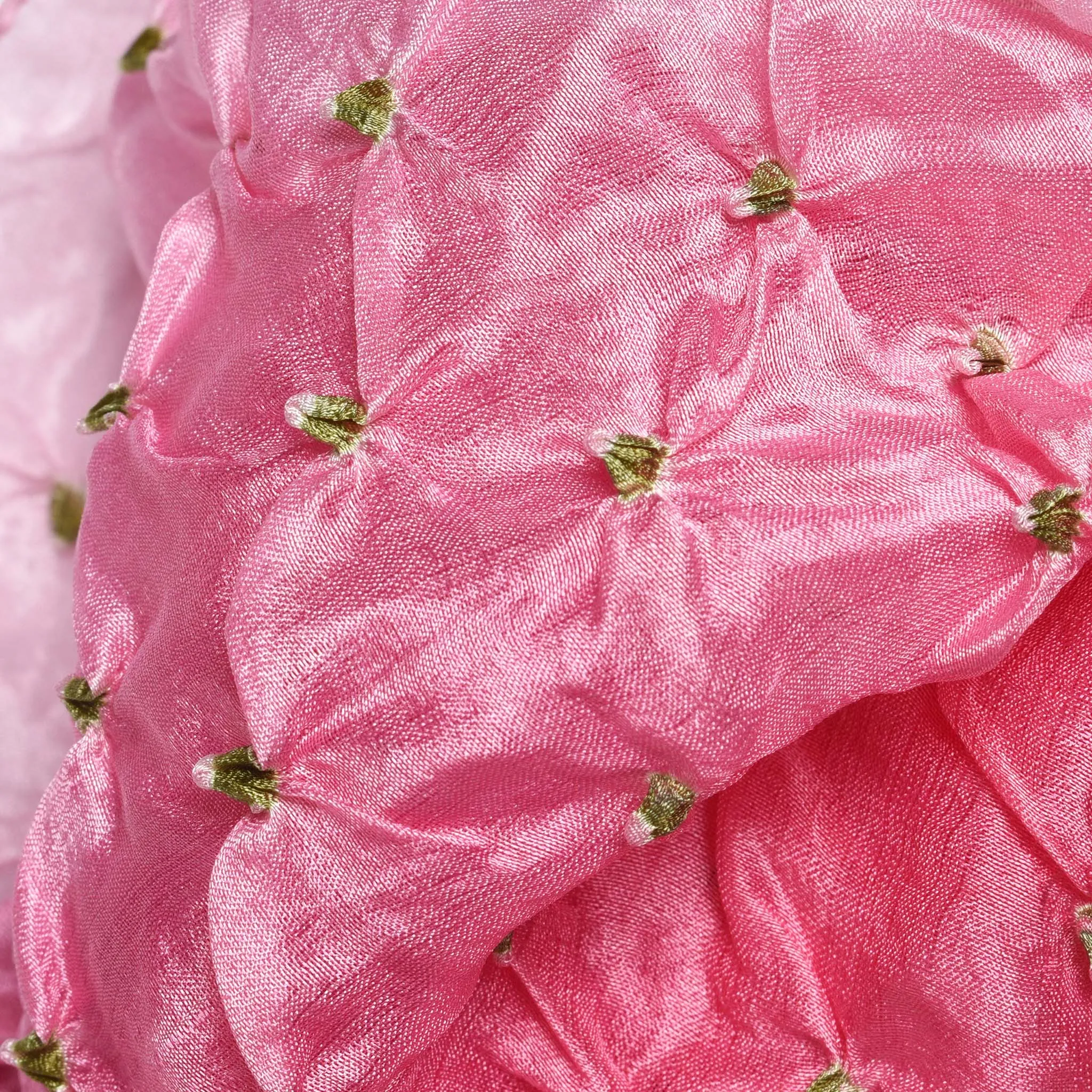 Mauve Pink Bandhani Silk Scarf from Rajasthan