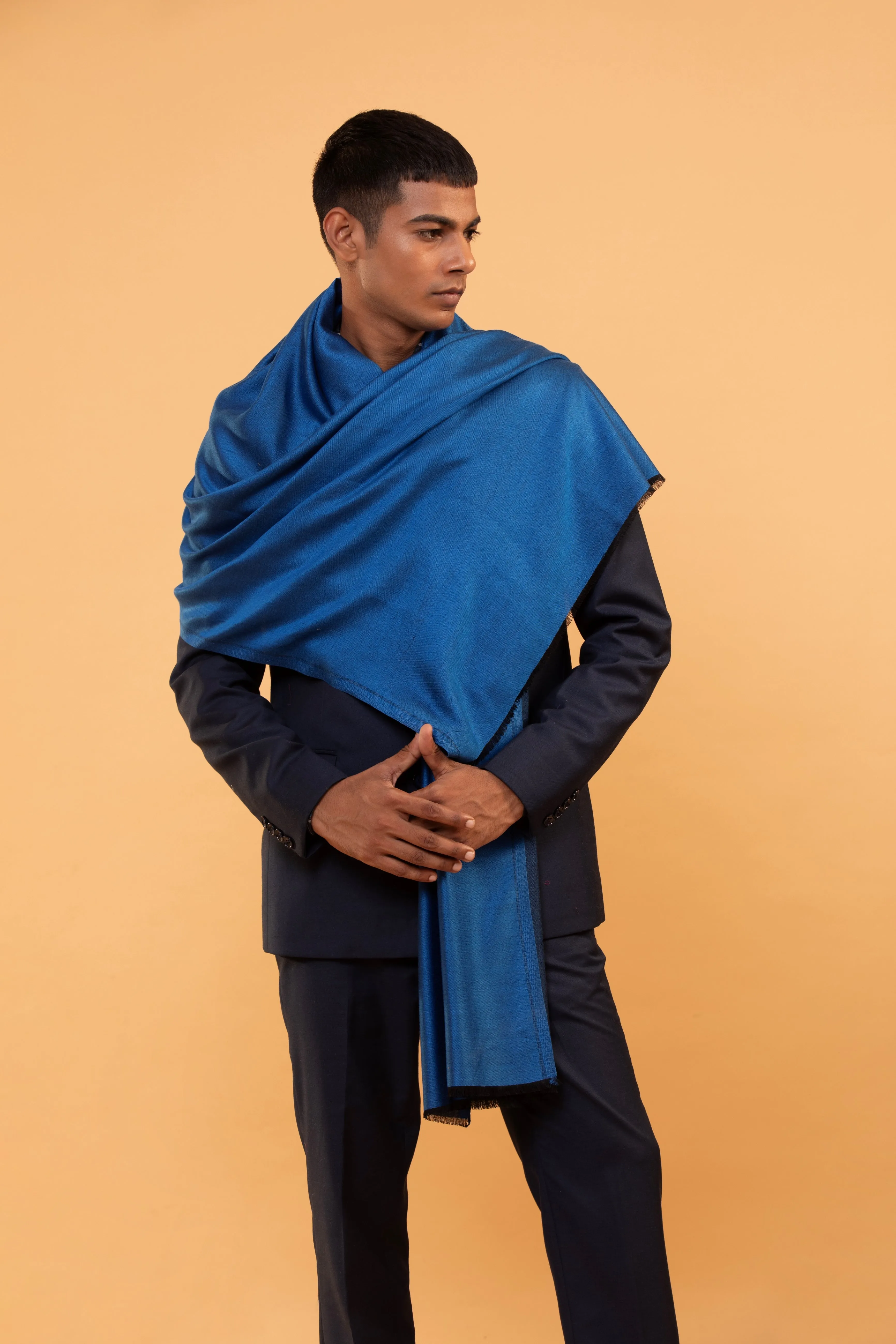 Men’s Viscose Stole with Fringes for Stylish and Comfortable Wrap