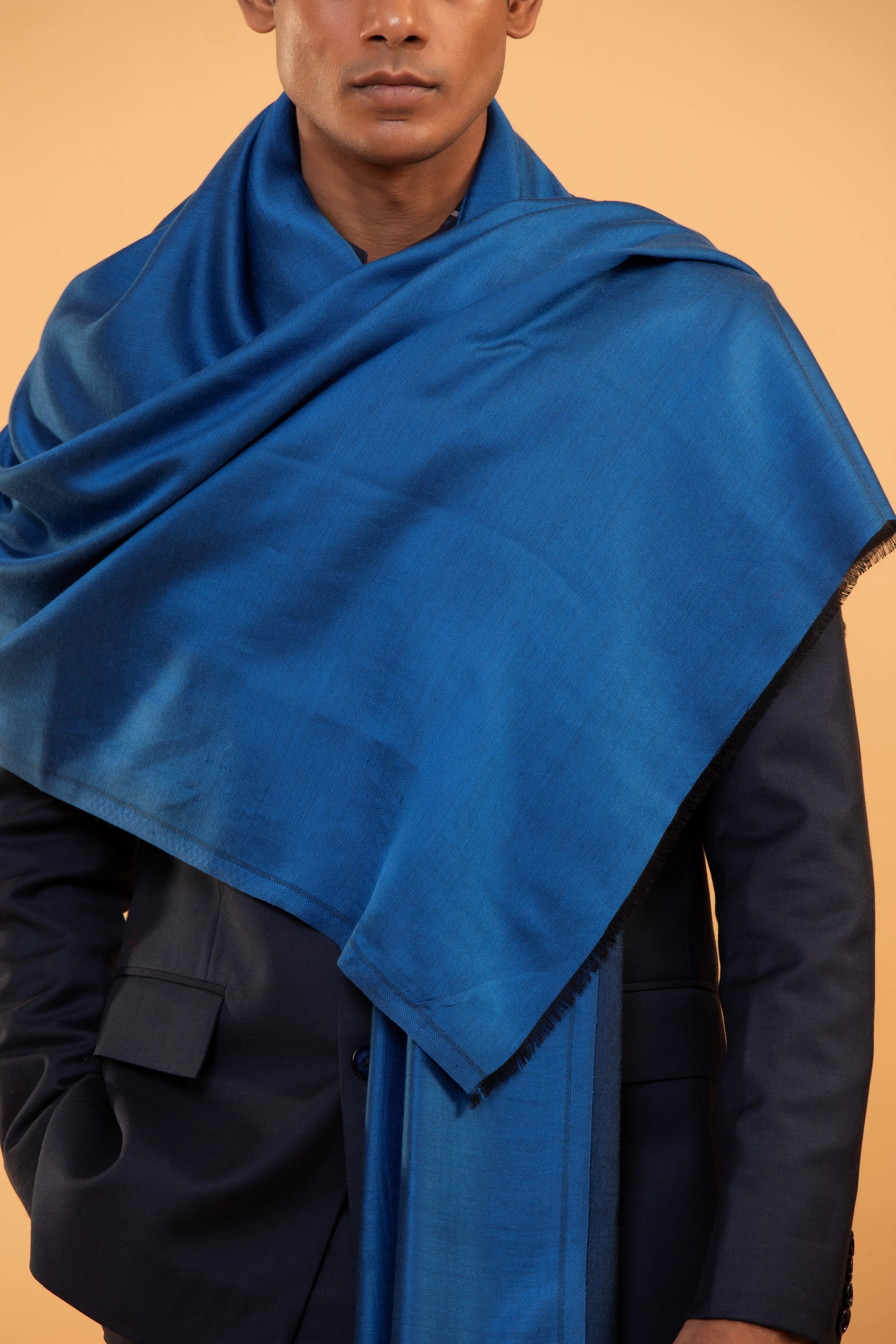 Men’s Viscose Stole with Fringes for Stylish and Comfortable Wrap