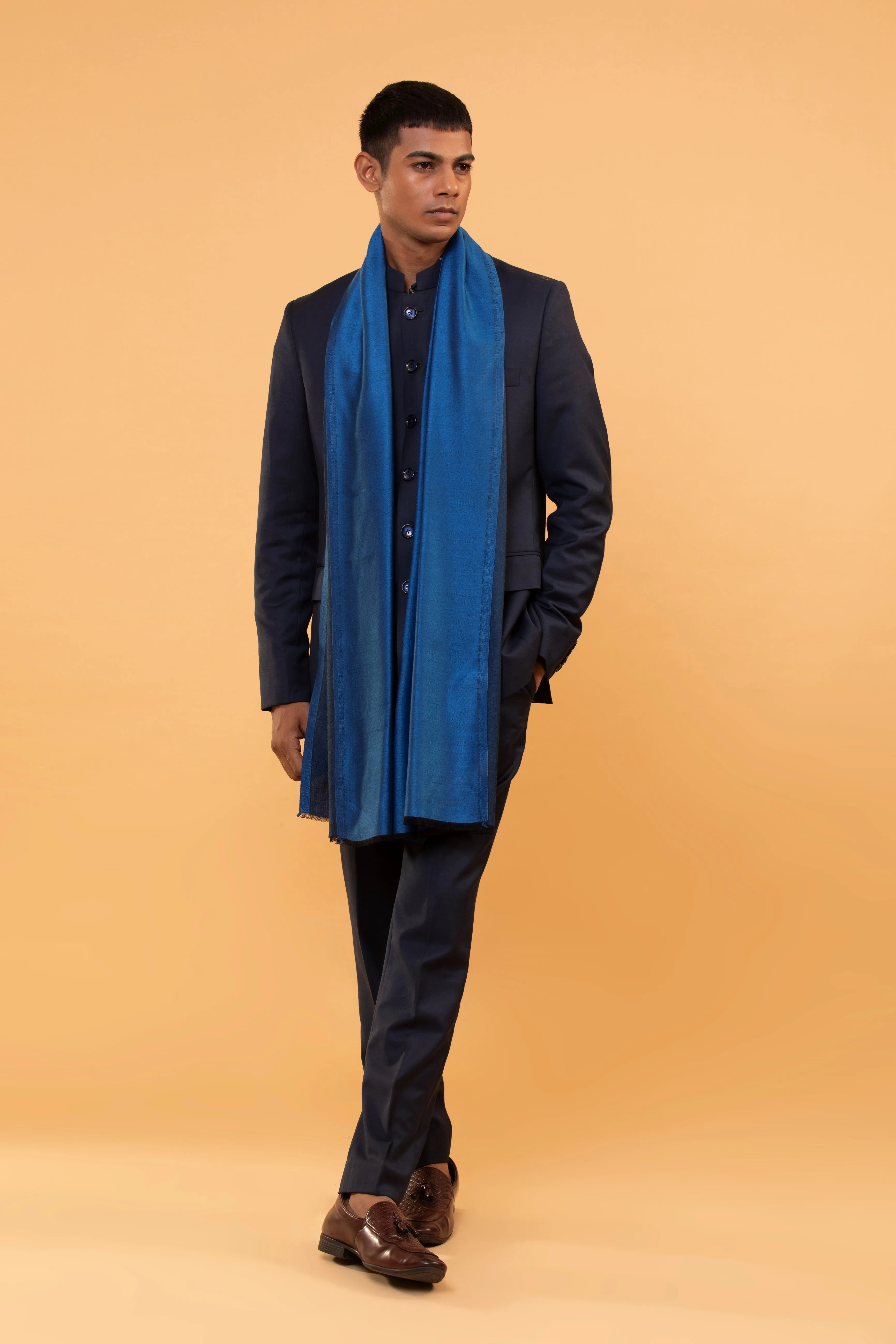 Men’s Viscose Stole with Fringes for Stylish and Comfortable Wrap