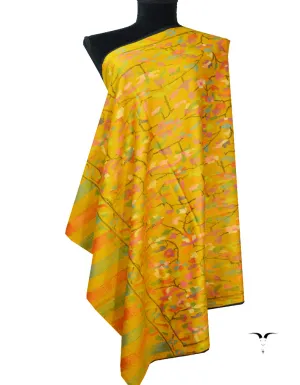 mustard Kani Pashmina Shawl 7762