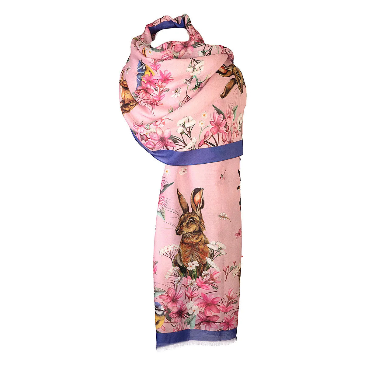 Oopsie Daisy Dawn Pink Wool Silk Wrap