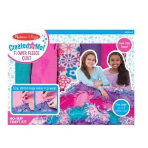 Open Box - Melissa & Doug Created by Me! Flower Fleece Quilt No-Sew Craft Kit