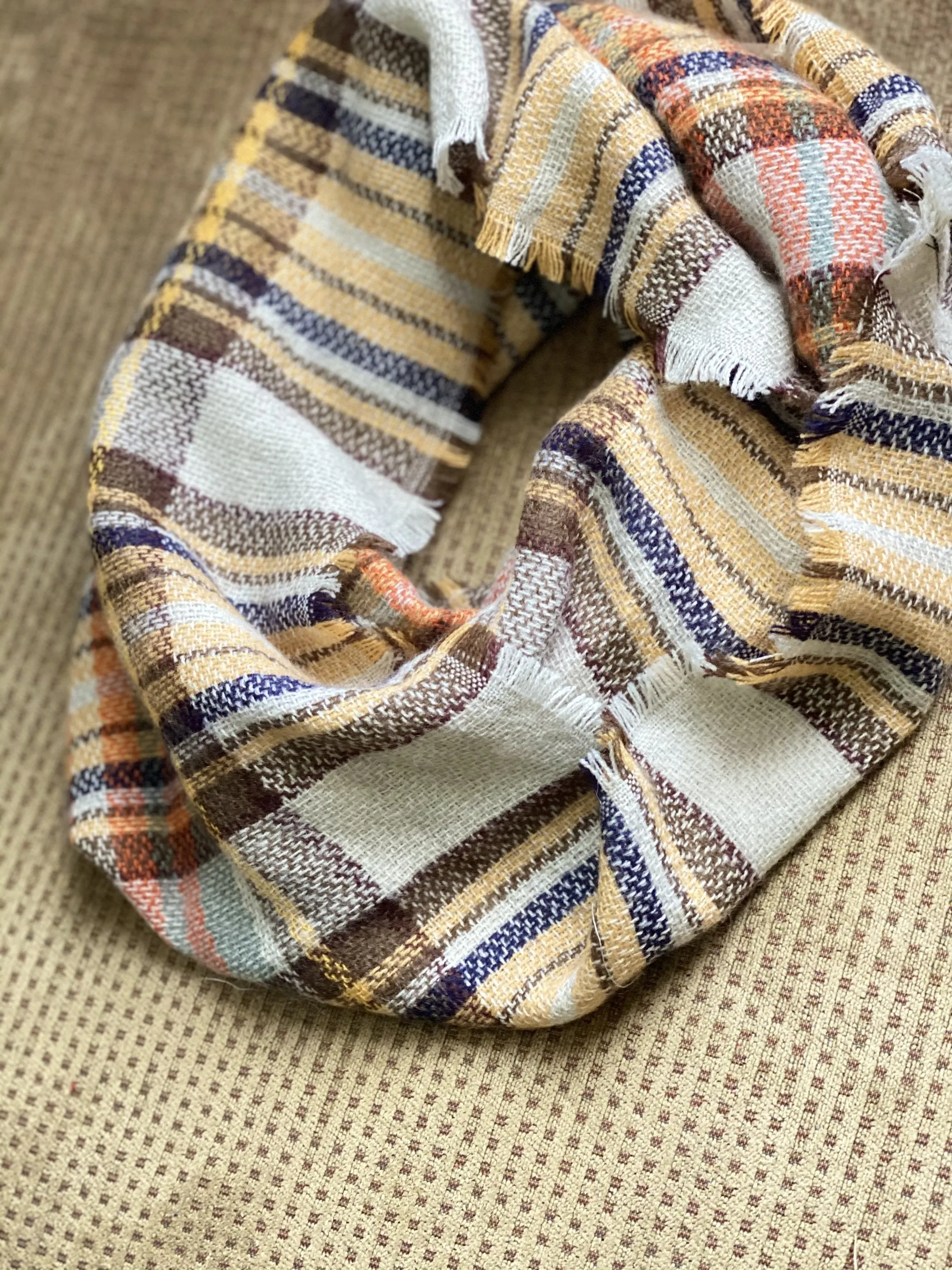 Plaid Infinity Scarf