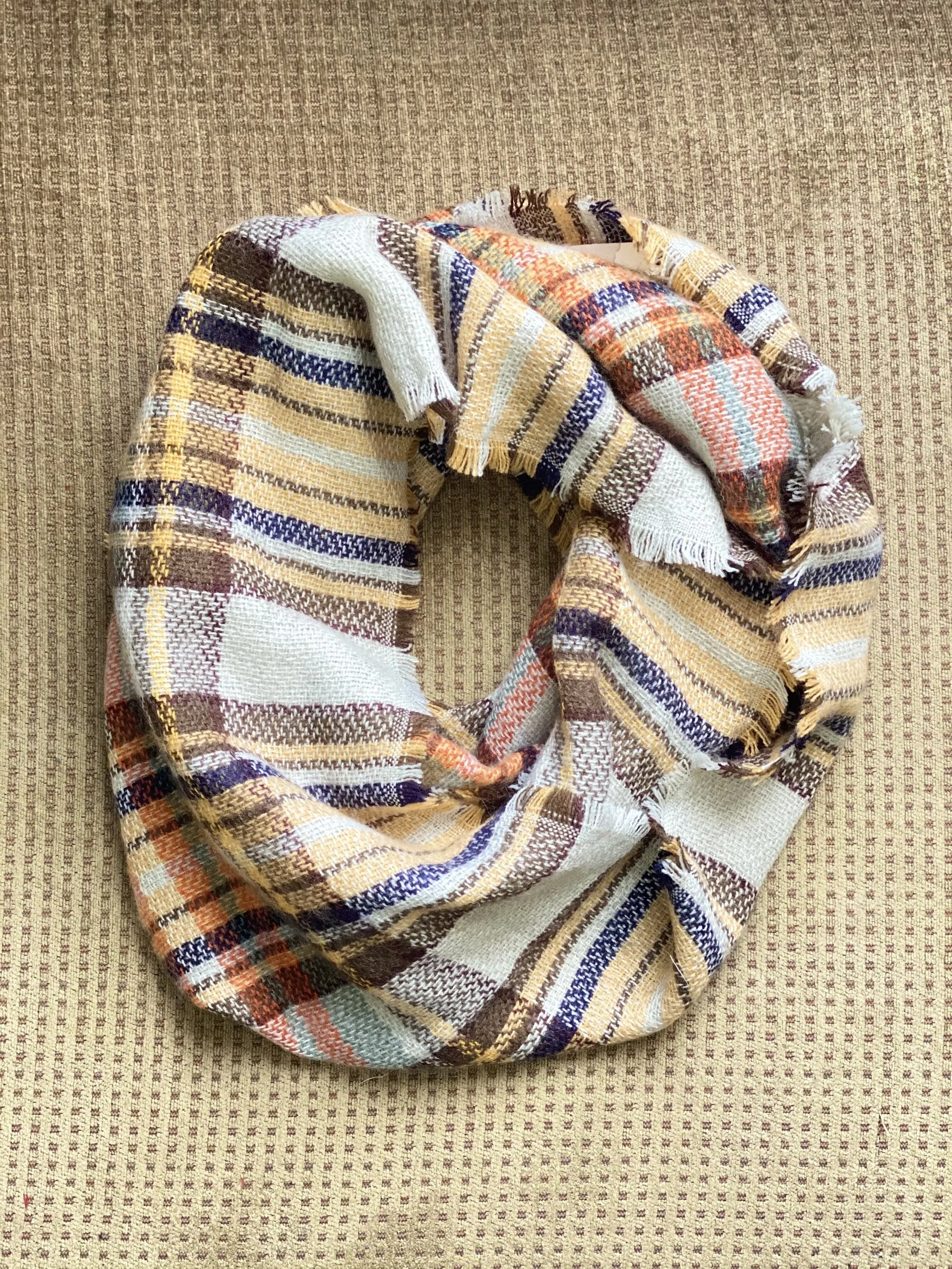 Plaid Infinity Scarf