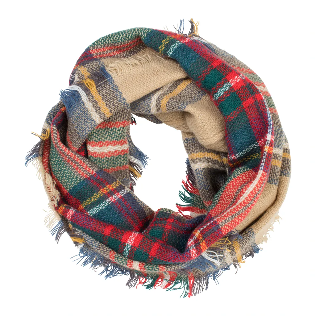 Plaid Infinity Scarves