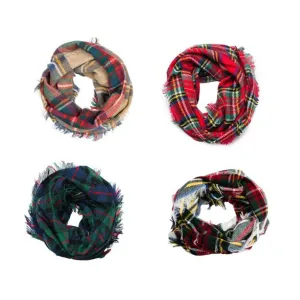 Plaid Infinity Scarves