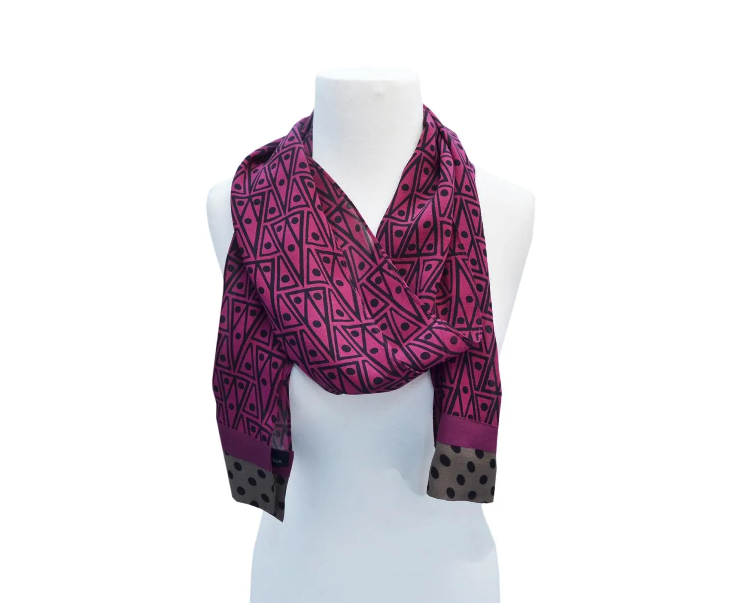 Plum Trellis Scarf