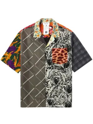 Regenerated Silk Scarves Bowling Shirt