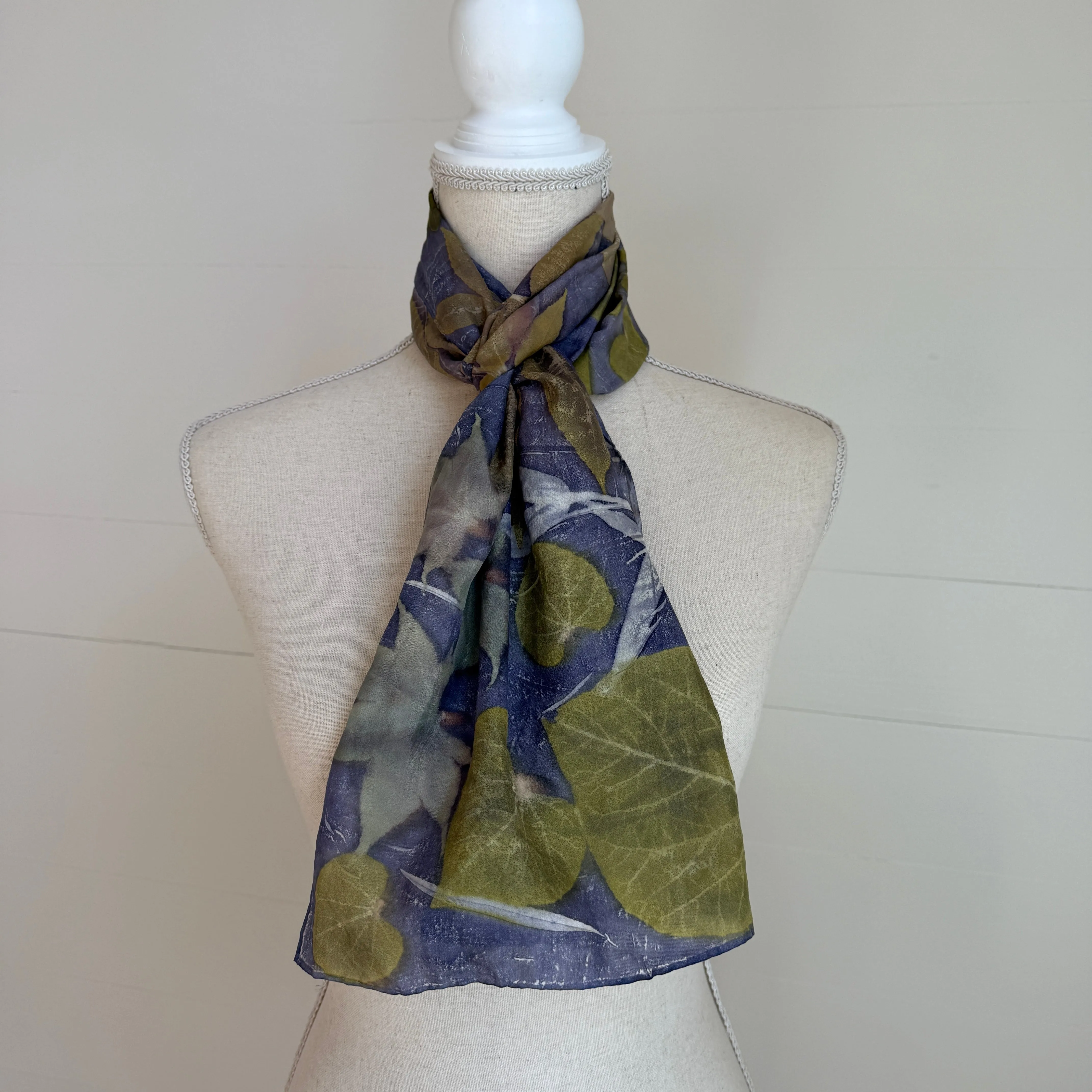 Silk Scarf | "Christy" Dark Logwood