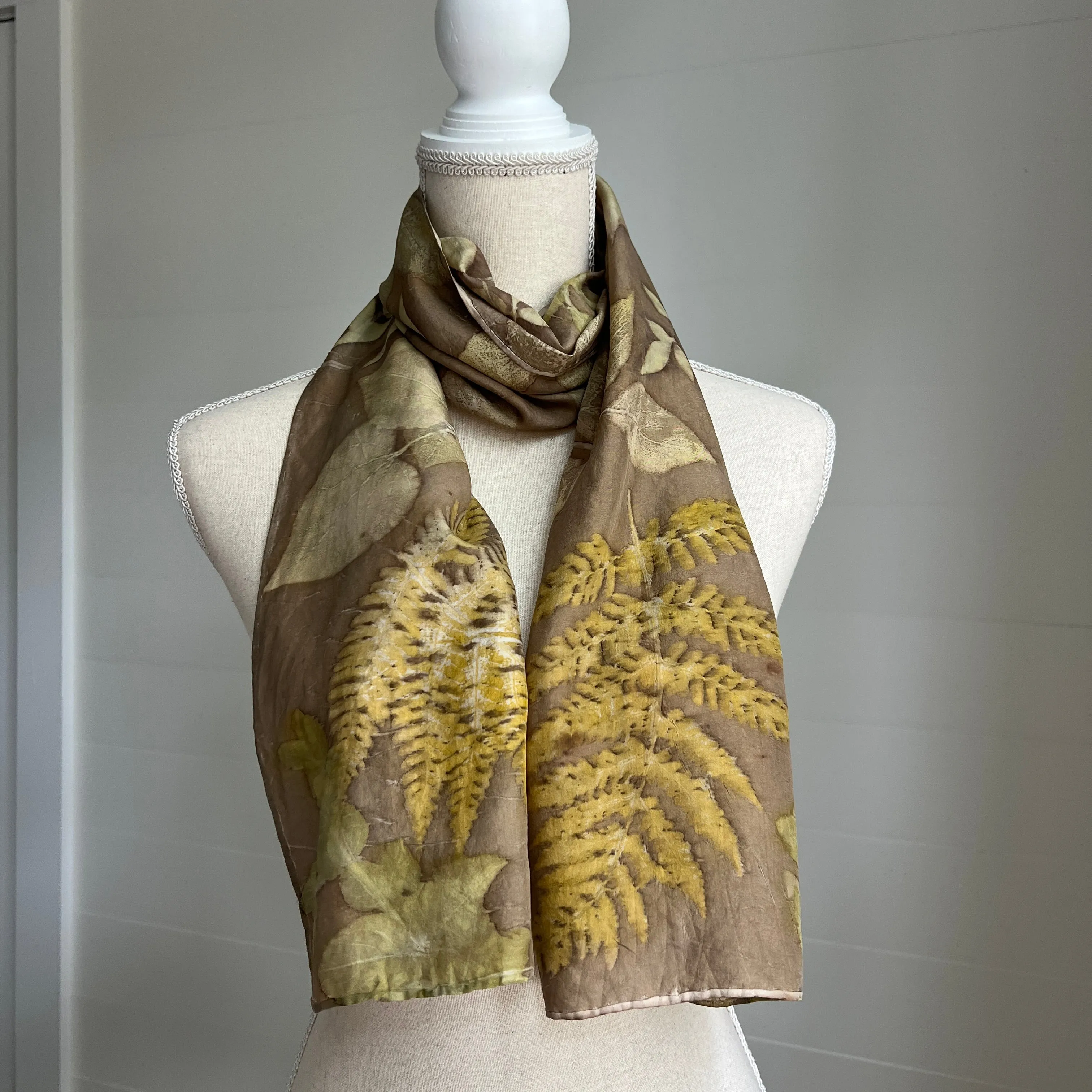 Silk Scarf | "Rebecca" Black Walnut