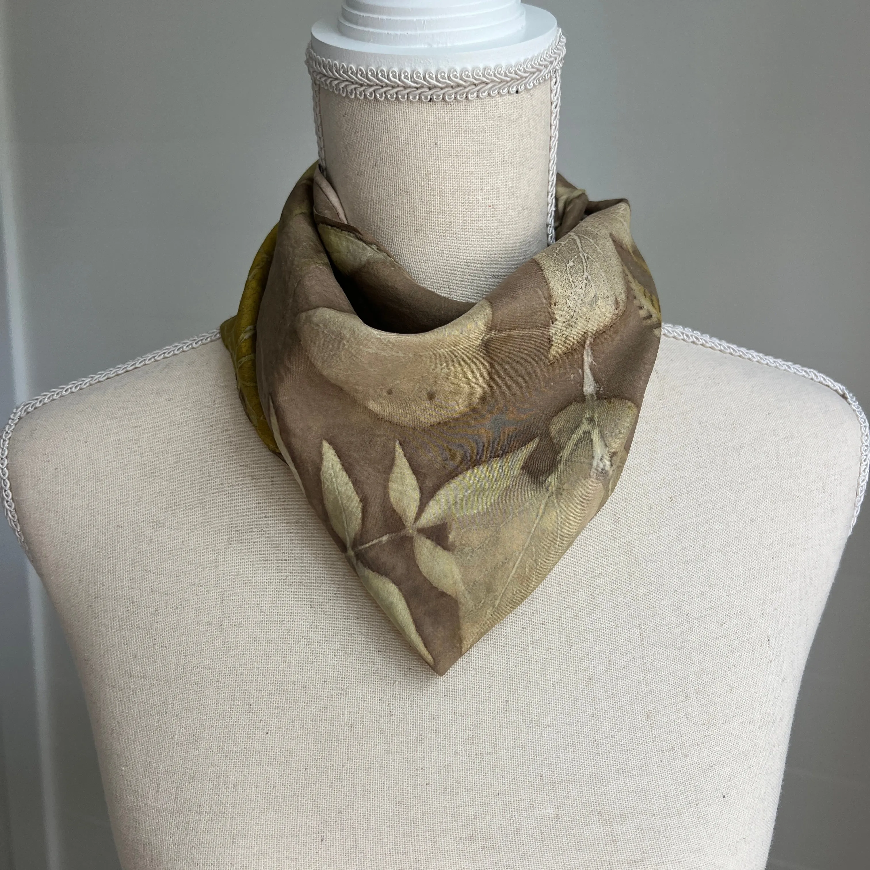 Silk Scarf | "Rebecca" Black Walnut