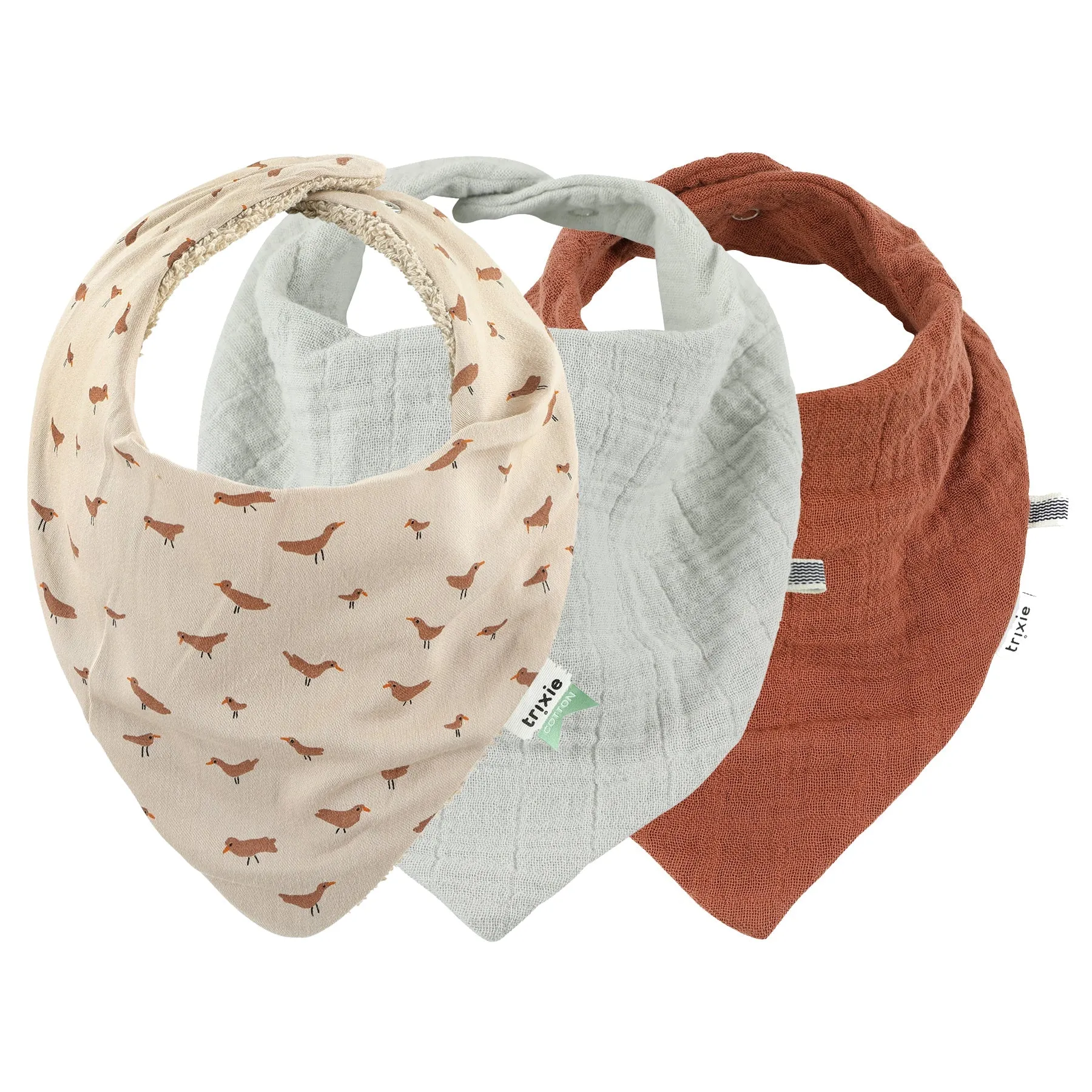 Trixie Bandana Bib Bandana 3-pack I Babbling Birds