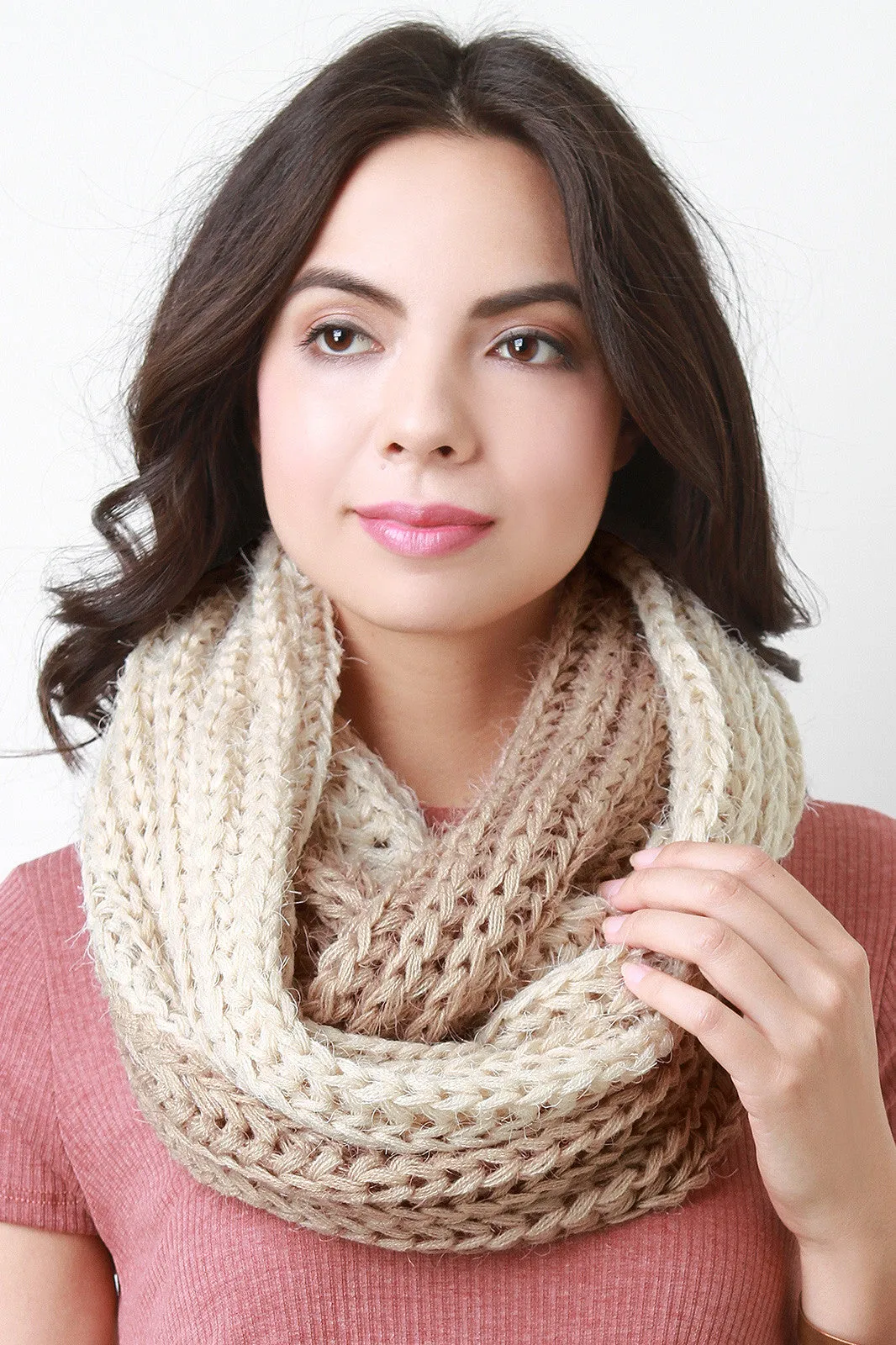 Two-Tone Muffler Scarf