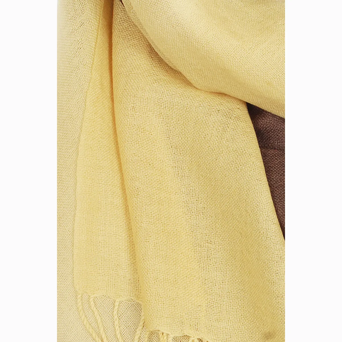 Ugg 100% Merino Wool Tie Dye Scarf Lemon and Brown