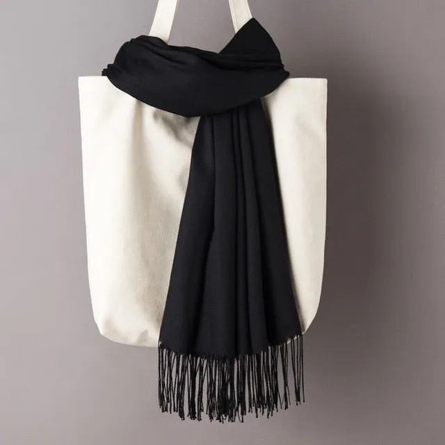 Unisex Thick Warm Winter Cashmere Business Scarves